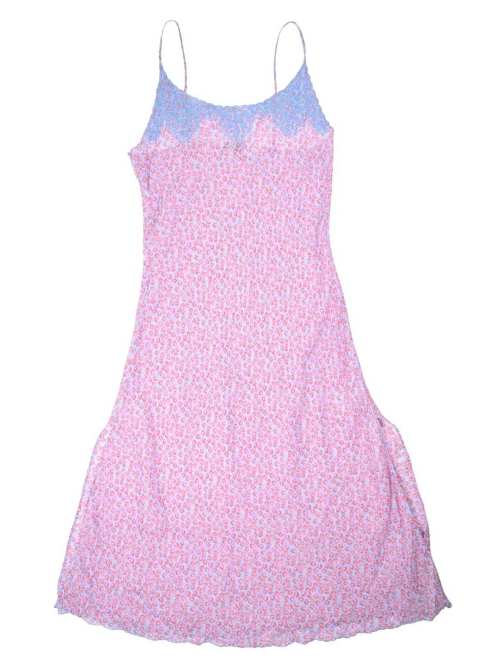 J.Crew Embroidered Slip Dress In Summer Fields-print Ramie